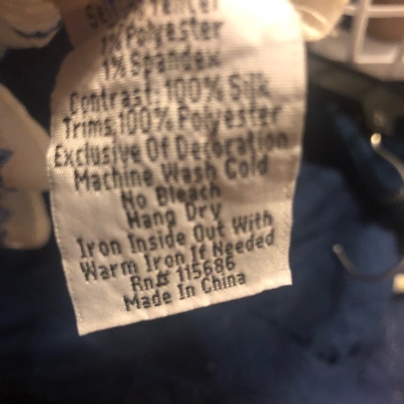 Johnny Was beautiful lightweight white and blue sleeveless blouse‎ size XS - Picture 16 of 16